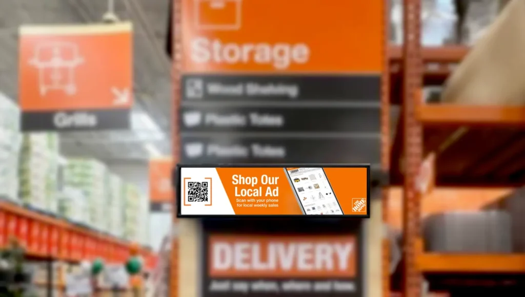 Home Depot in-store signage